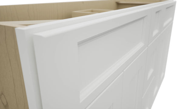 Fabuwood Nexus Frost VSD60DOUBLE Vanity Combo Cabinet, Detail View