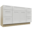 Fabuwood Nexus Frost VSD60SINGLE Vanity Combo Cabinet, Front View