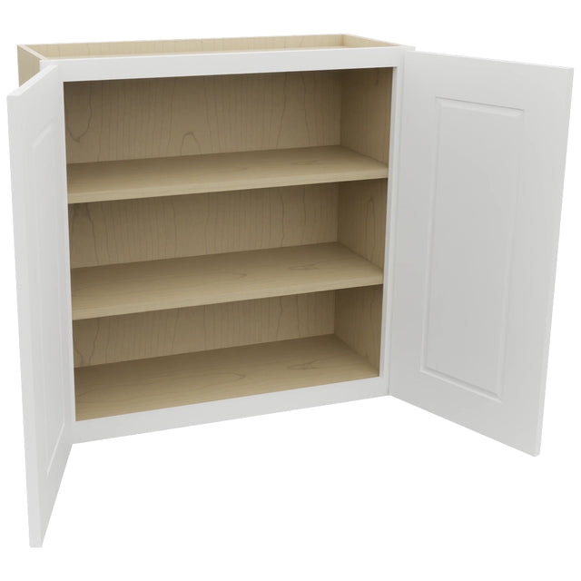 Fabuwood Nexus Frost W3030 Wall Standard Cabinet, Open View