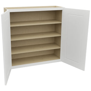 Fabuwood Nexus Frost W3636 Wall Standard Cabinet, Open View