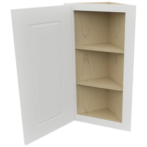 Fabuwood Nexus Frost WAE1230 Wall Angle End Cabinet, Open View