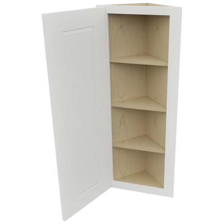 Fabuwood Nexus Frost WAE1242 Wall Angle End Cabinet, Open View