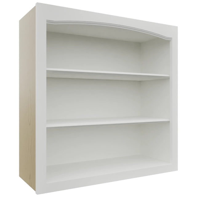 Fabuwood Nexus Frost WOS3030 Wall Open Shelf, Front View