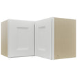 Fabuwood Nexus Frost WPC2415 Wall Corner Pie Cabinet, Front View
