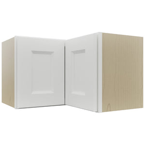 Fabuwood Nexus Frost WPC2415 Wall Corner Pie Cabinet, Front View