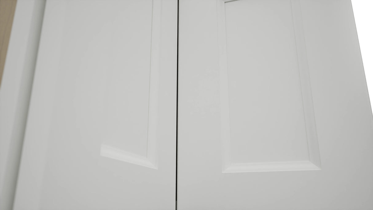 Fabuwood Nexus Frost WPC2418 Wall Corner Pie Cabinet, Detail View