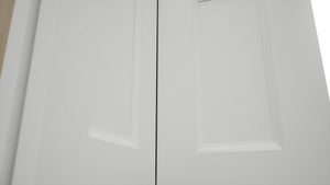 Fabuwood Nexus Frost WPC2418 Wall Corner Pie Cabinet, Detail View