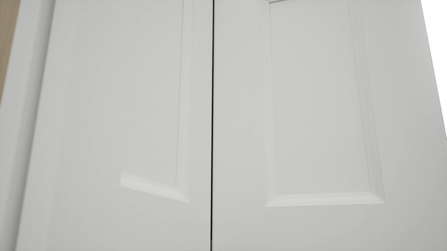 Fabuwood Nexus Frost WPC2418 Wall Corner Pie Cabinet, Detail View