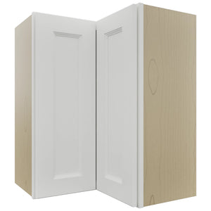Fabuwood Nexus Frost WPC2430 Wall Corner Pie Cabinet, Front View