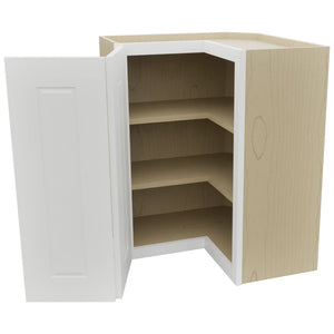 Fabuwood Nexus Frost WPC2430 Wall Corner Pie Cabinet, Open View