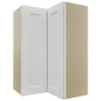 Fabuwood Nexus Frost WPC2436 Wall Corner Pie Cabinet, Front View