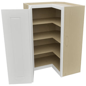 Fabuwood Nexus Frost WPC2436 Wall Corner Pie Cabinet, Open View