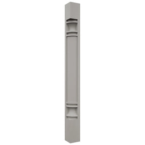 Fabuwood Nickel CP36 Base Post, Front View