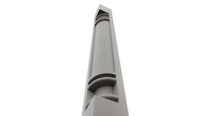 Fabuwood Nickel CP36 Base Post, Detail View