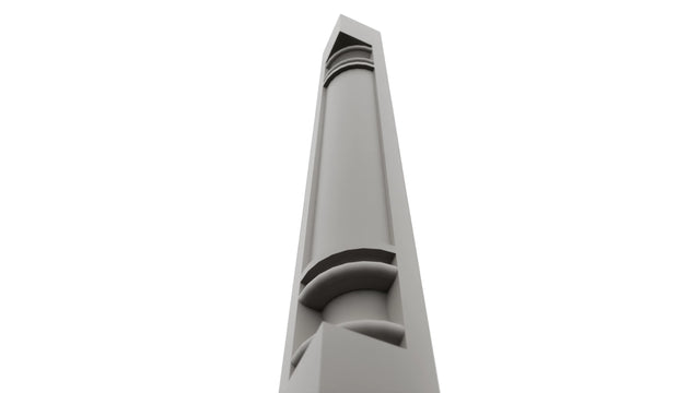 Fabuwood Nickel CP36 Base Post, Detail View