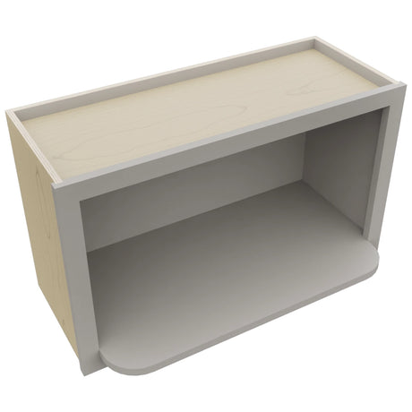 MW3018 ( Wall | Microwave Shelf Cabinet - 3"W X 18"H X 12"D ) | Nickel