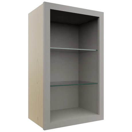 Fabuwood Nickel NDW1830 Wall Standard No Door Cabinet, Front View