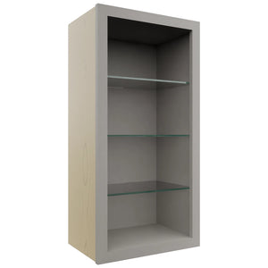 Fabuwood Nickel NDW1836 Wall Standard No Door Cabinet, Front View