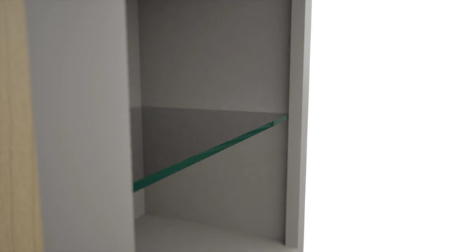 Fabuwood Nickel NDW1836 Wall Standard No Door Cabinet, Detail View