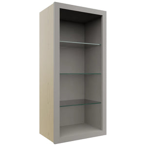 Fabuwood Nickel NDW1839 Wall Standard No Door Cabinet, Front View