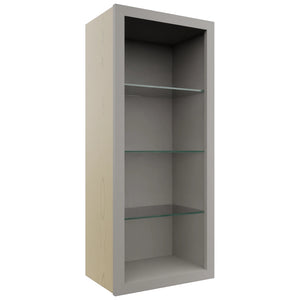 Fabuwood Nickel NDW1842 Wall Standard No Door Cabinet, Front View
