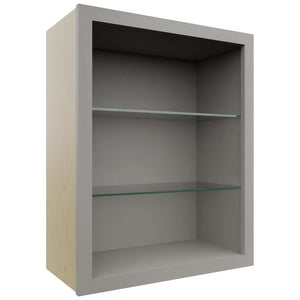 Fabuwood Nickel NDW2430 Wall Standard No Door Cabinet, Front View