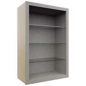 Fabuwood Nickel NDW2436 Wall Standard No Door Cabinet, Front View