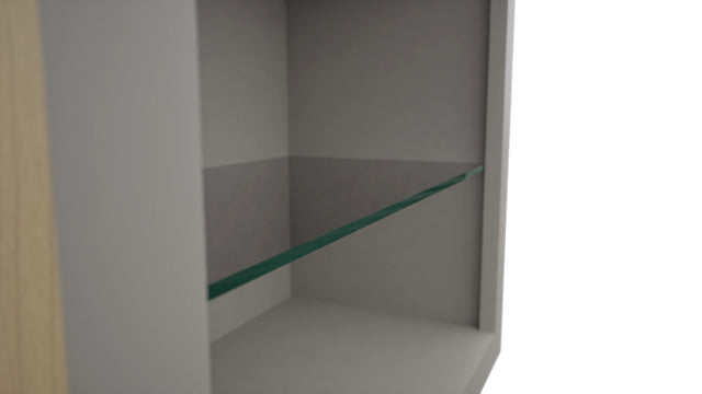 Fabuwood Nickel NDW2436 Wall Standard No Door Cabinet, Detail View