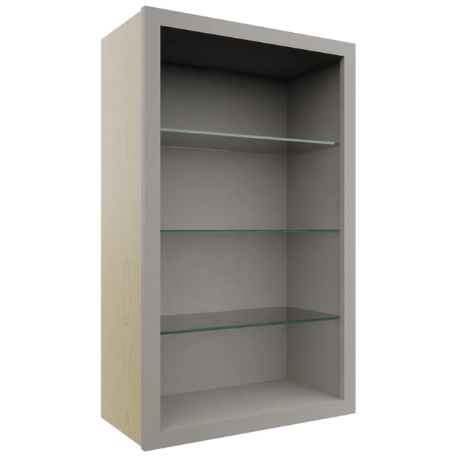 Fabuwood Nickel NDW2439 Wall Standard No Door Cabinet, Front View