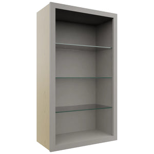 Fabuwood Nickel NDW2442 Wall Standard No Door Cabinet, Front View