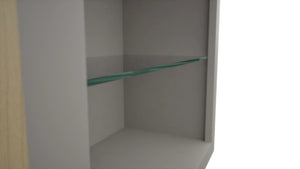Fabuwood Nickel NDW2442 Wall Standard No Door Cabinet, Detail View