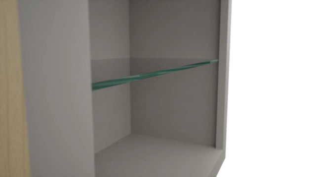 Fabuwood Nickel NDW2442 Wall Standard No Door Cabinet, Detail View