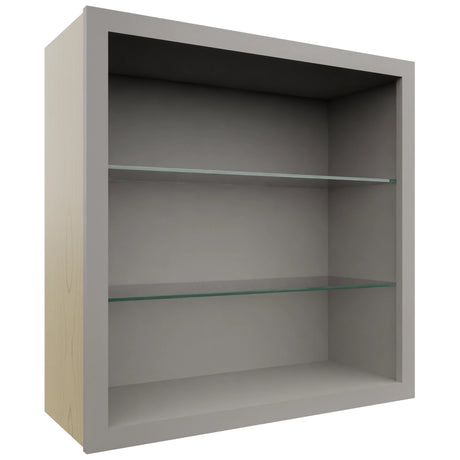 Fabuwood Nickel NDW3030 Wall Standard No Door Cabinet, Front View
