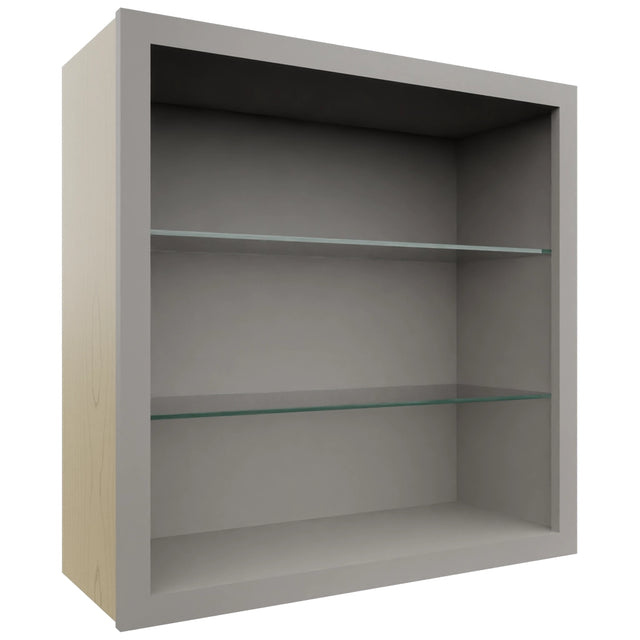 Fabuwood Nickel NDW3030 Wall Standard No Door Cabinet, Front View