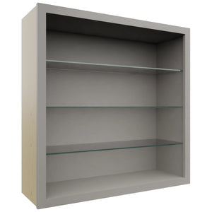 Fabuwood Nickel NDW3636 Wall Standard No Door Cabinet, Front View
