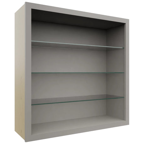 Fabuwood Nickel NDW3636 Wall Standard No Door Cabinet, Front View