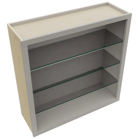 Fabuwood Nickel NDW3636 Wall Standard No Door Cabinet, Top View