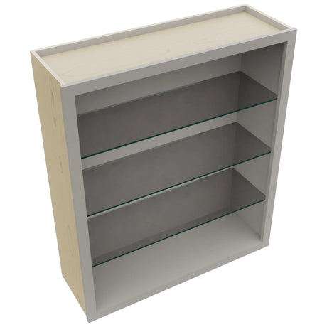 Fabuwood Nickel NDW3642 Wall Standard No Door Cabinet, Top View