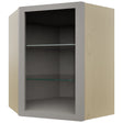 Fabuwood Nickel NDWDC2430 Wall Corner Diagonal No Door Cabinet, Front View
