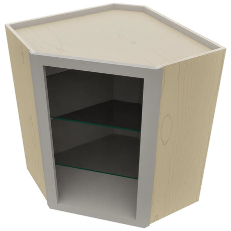 Fabuwood Nickel NDWDC2430 Wall Corner Diagonal No Door Cabinet, Top View