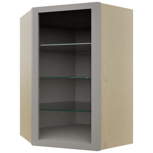 Fabuwood Nickel NDWDC2436 Wall Corner Diagonal No Door Cabinet, Front View