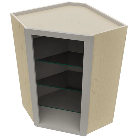 Fabuwood Nickel NDWDC2436 Wall Corner Diagonal No Door Cabinet, Top View
