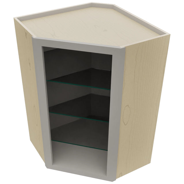 Fabuwood Nickel NDWDC2436 Wall Corner Diagonal No Door Cabinet, Top View