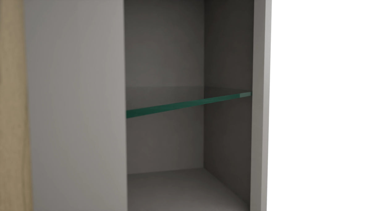Fabuwood Nickel NDWDC2439 Wall Corner Diagonal No Door Cabinet, Detail View