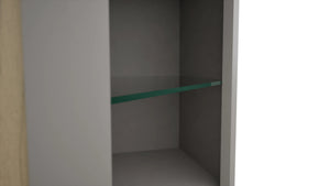 Fabuwood Nickel NDWDC2439 Wall Corner Diagonal No Door Cabinet, Detail View