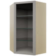 Fabuwood Nickel NDWDC2442 Wall Corner Diagonal No Door Cabinet, Front View