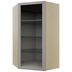 Fabuwood Nickel NDWDC2442 Wall Corner Diagonal No Door Cabinet, Front View
