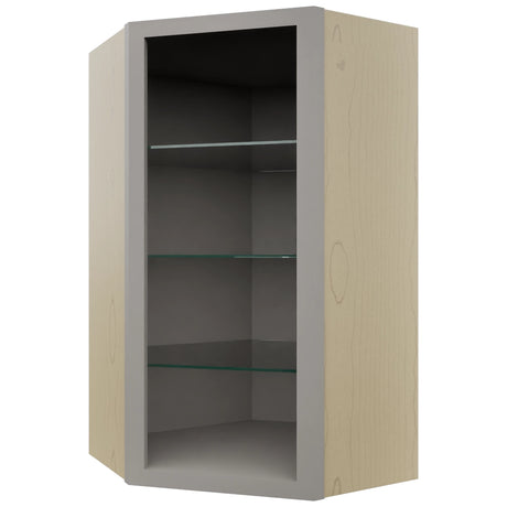 Fabuwood Nickel NDWDC2442 Wall Corner Diagonal No Door Cabinet, Front View