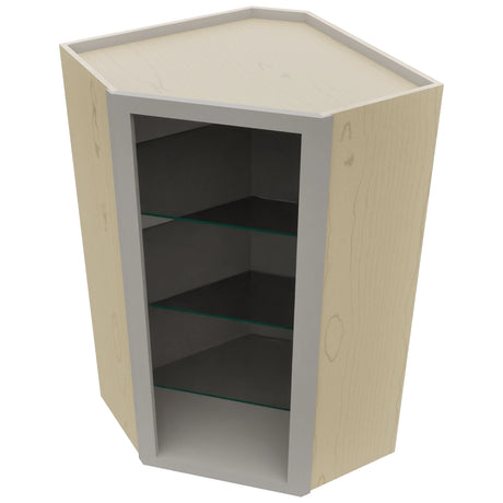 Fabuwood Nickel NDWDC2442 Wall Corner Diagonal No Door Cabinet, Top View