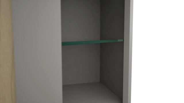 Fabuwood Nickel NDWDC2442 Wall Corner Diagonal No Door Cabinet, Detail View